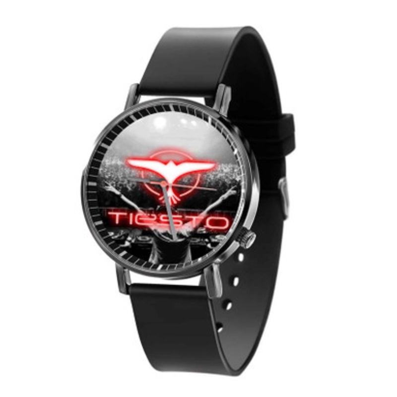 DJ Tiesto Black Quartz Watch Unisex With Premium Gift Box