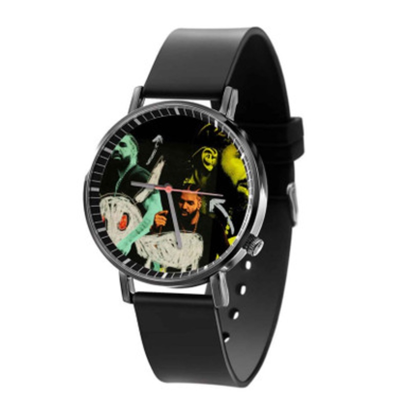 Drake For All the Dogs Black Quartz Watch Unisex With Premium Gift Box