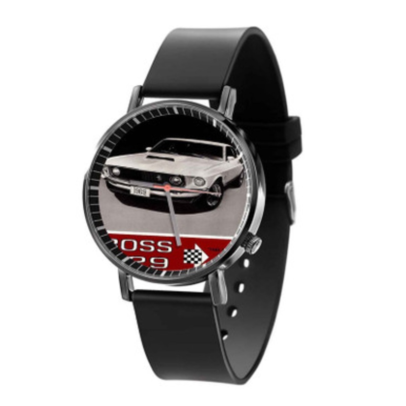 Ford Mustang Boss 429 Unisex Black Quartz Watch With Premium Gift Box