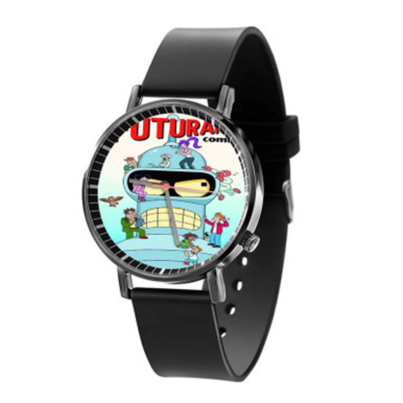 Futurama Arts Unisex Black Quartz Watch With Premium Gift Box