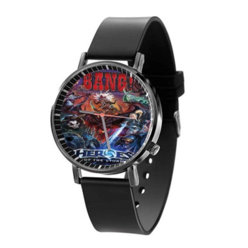 Heroes Of The Storm Bang Unisex Black Quartz Watch With Premium Gift Box