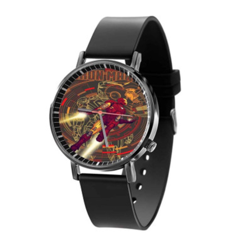 Iron Man Mondo Black Quartz Watch Unisex With Premium Gift Box