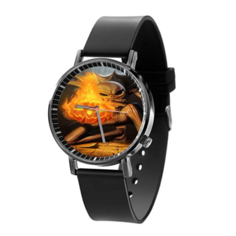 Jack a Nightmare Before Christmas Black Quartz Watch Unisex With Premium Gift Box
