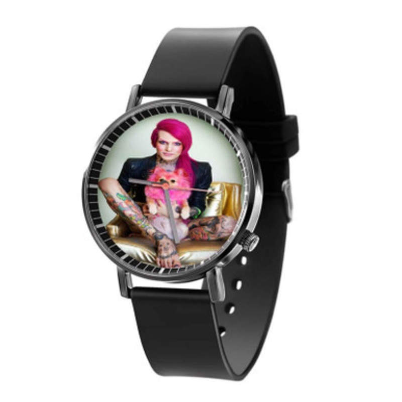 Jeffree Star Black Quartz Watch With Premium Gift Box for Unisex