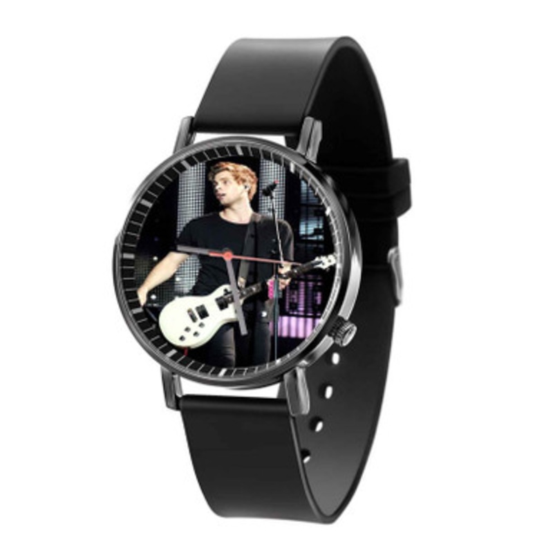 Luke Hemmings 5 Seconds of Summer Black Quartz Watch Unisex With Premium Gift Box
