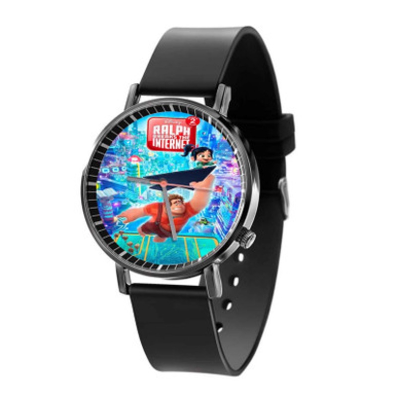 Ralph Breaks the Internet Wreck It Ralph 2 Black Quartz Watch With Premium Gift Box for Unisex