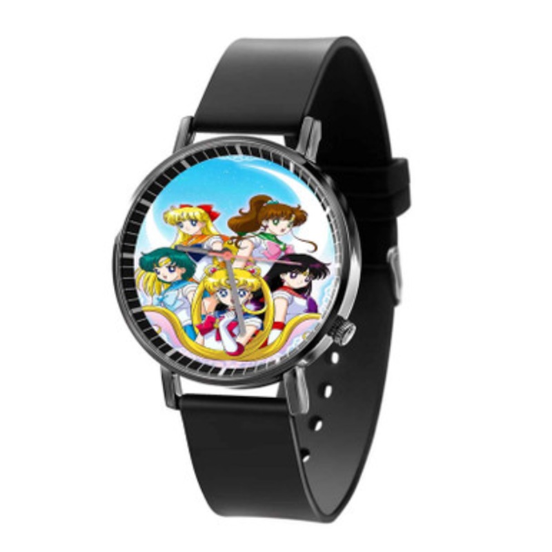 Sailor Moon With Friends Black Quartz Watch Unisex With Premium Gift Box