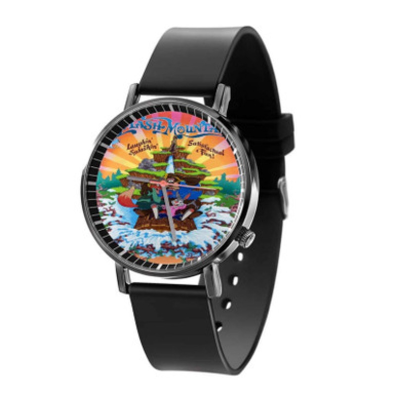 Splash Mountain Disney Black Quartz Watch Unisex With Premium Gift Box