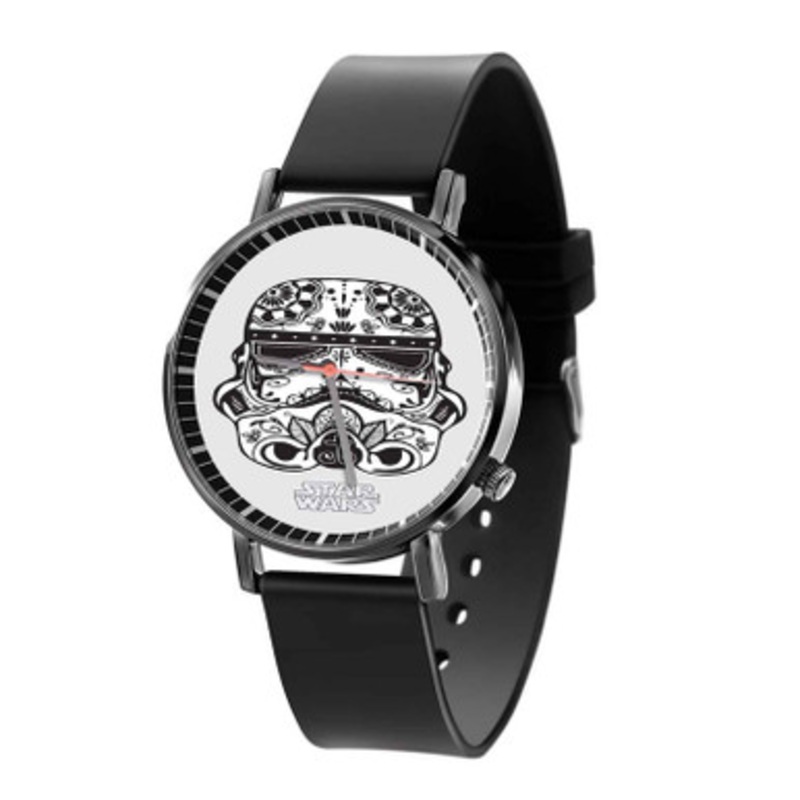 Stormtrooper Star Wars Print Black Quartz Watch Unisex With Premium Gift Box