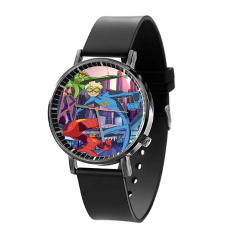Stretch Armstrong The Flex Fighters Black Quartz Watch Unisex With Premium Gift Box