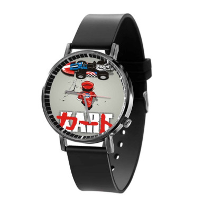Super Mario Kart Arts Unisex Black Quartz Watch With Premium Gift Box