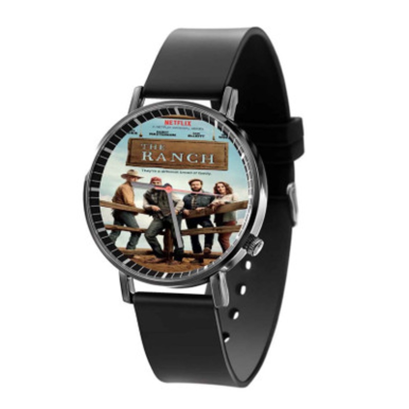 The Ranch Unisex Black Quartz Watch With Premium Gift Box