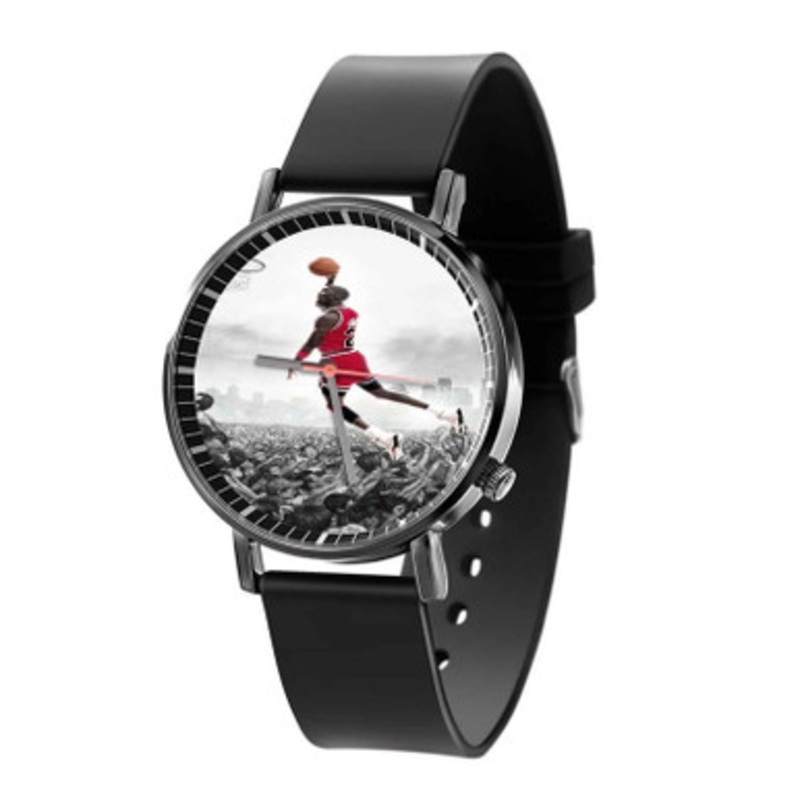 Basketball Dunk Michael Jordan Black Quartz Watch Unisex With Premium Gift Box