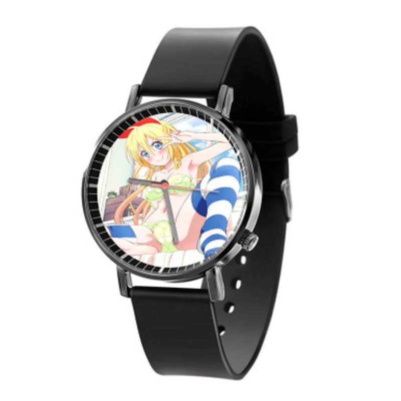 Chitoge Kirisaki Beautiful Black Quartz Watch Unisex With Premium Gift Box