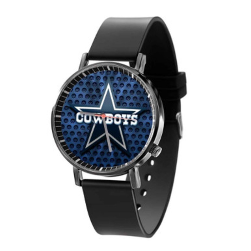 Dallas Cowboys NFL Black Quartz Watch Unisex With Premium Gift Box