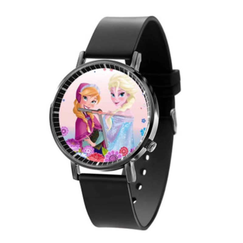 Disney Anna and Elsa Unisex Quartz Watch With Premium Gift Box