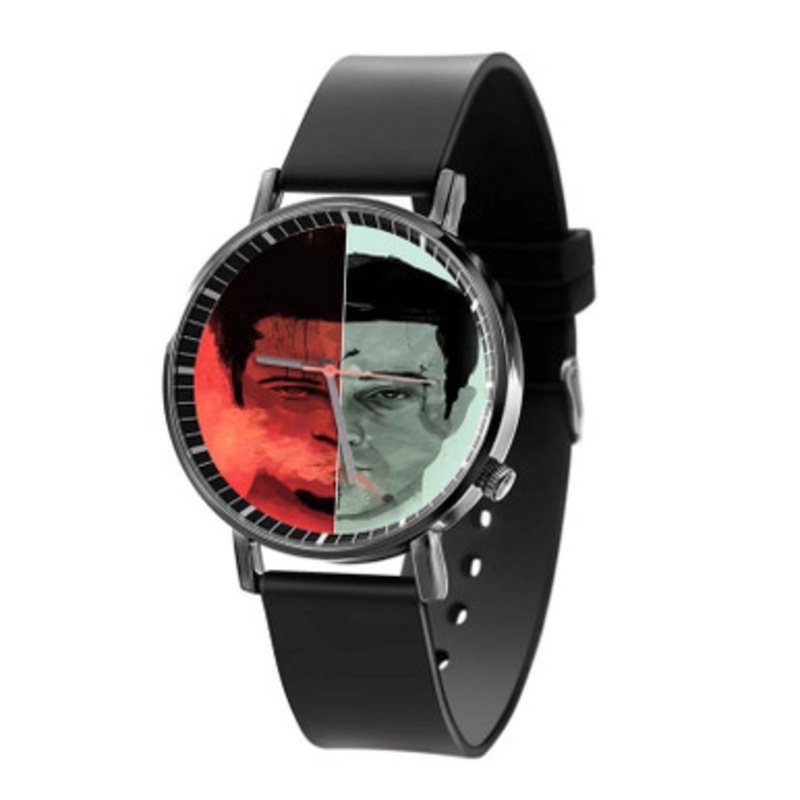 Fight Club Art Black Quartz Watch Unisex With Premium Gift Box