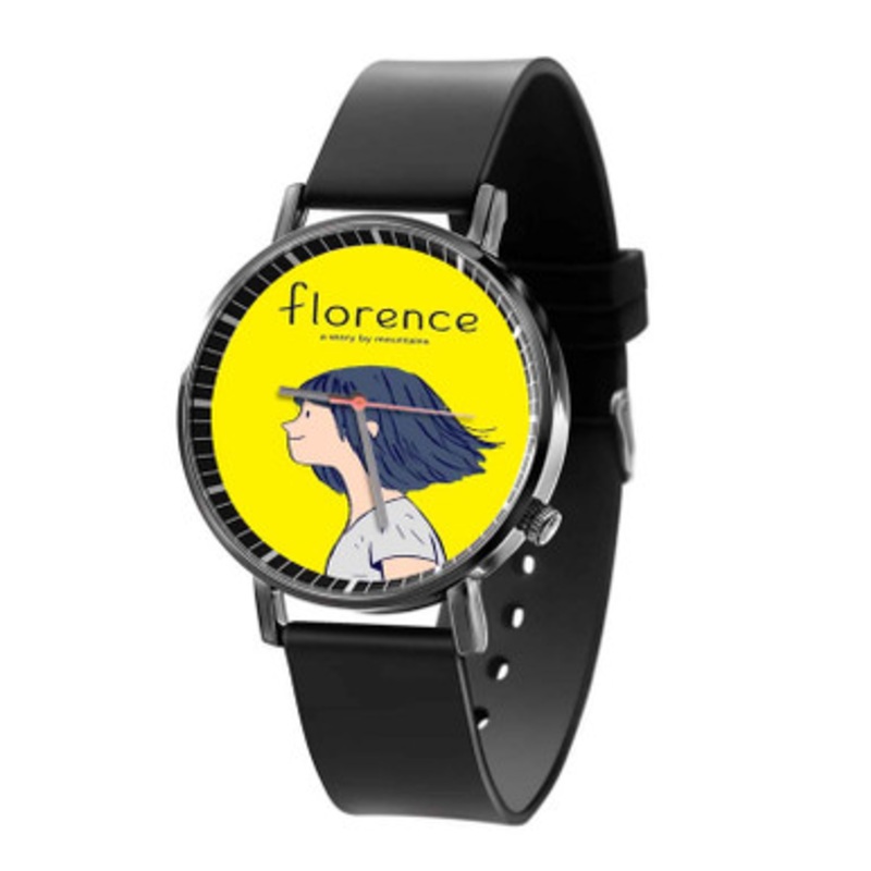Florence Black Quartz Watch Unisex With Premium Gift Box