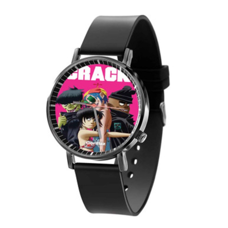 Gorillaz Arts Black Quartz Watch With Premium Gift Box for Unisex
