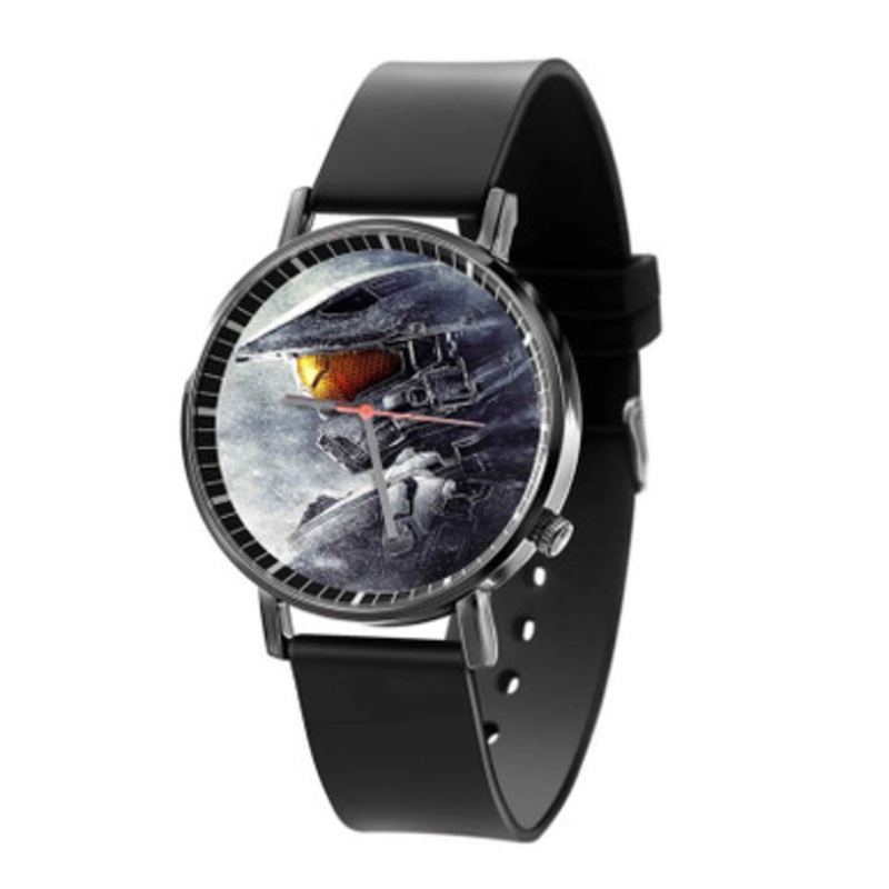 Master Chief Halo 5 Guardians Black Quartz Watch Unisex With Premium Gift Box