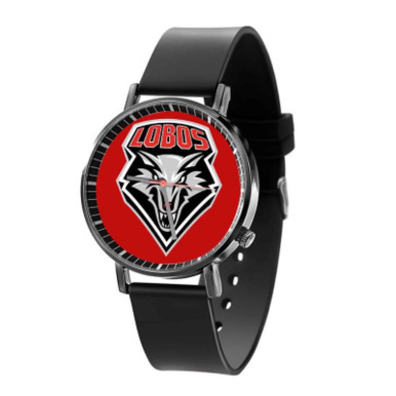 New Mexico Lobos Black Quartz Watch Unisex With Premium Gift Box