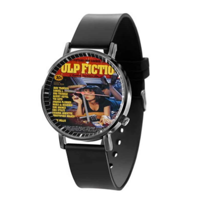 Pulp Fiction Black Quartz Watch Unisex With Premium Gift Box
