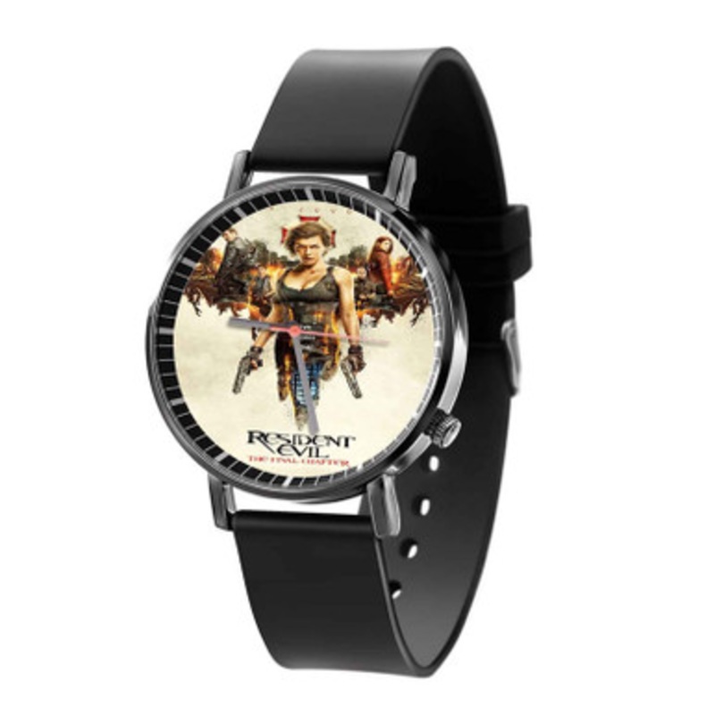 Resident Evil The Final Chapter Black Quartz Watch Unisex With Premium Gift Box