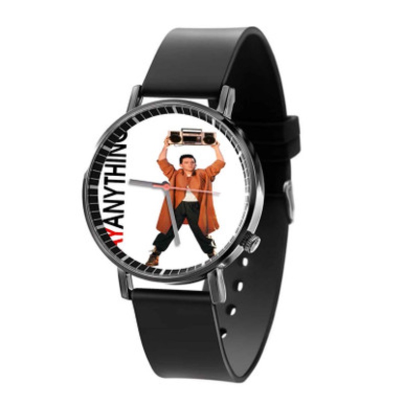 SAY ANYTHING Black Quartz Watch Unisex With Premium Gift Box
