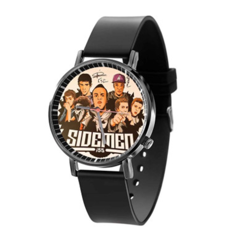 Shane Cauley Sidemen signatures Unisex Black Quartz Watch With Premium Gift Box