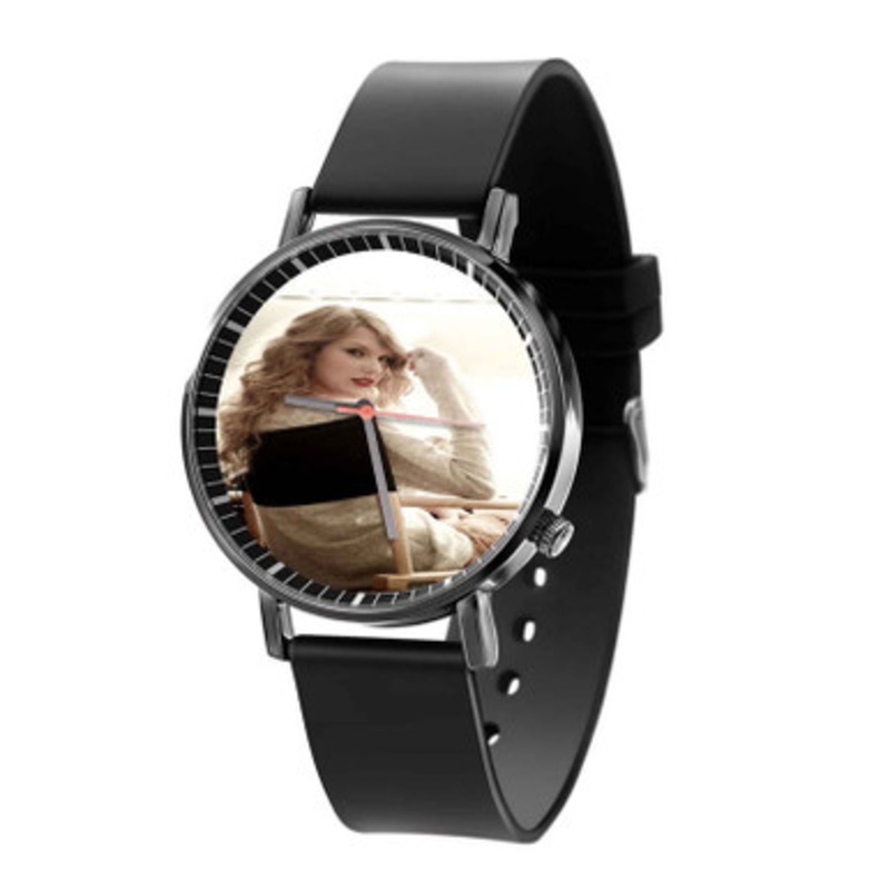 Taylor Swift Glass Black Quartz Watch Unisex With Premium Gift Box