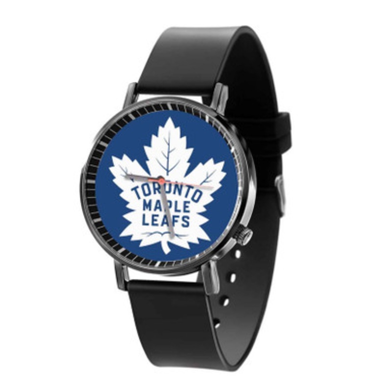 Toronto Maple Leafs NHL Black Quartz Watch Unisex With Premium Gift Box
