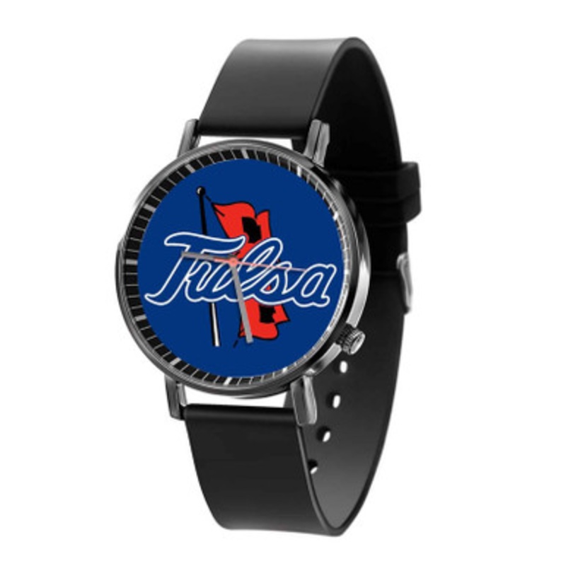 Tulsa Golden Hurricane Black Quartz Watch Unisex With Premium Gift Box
