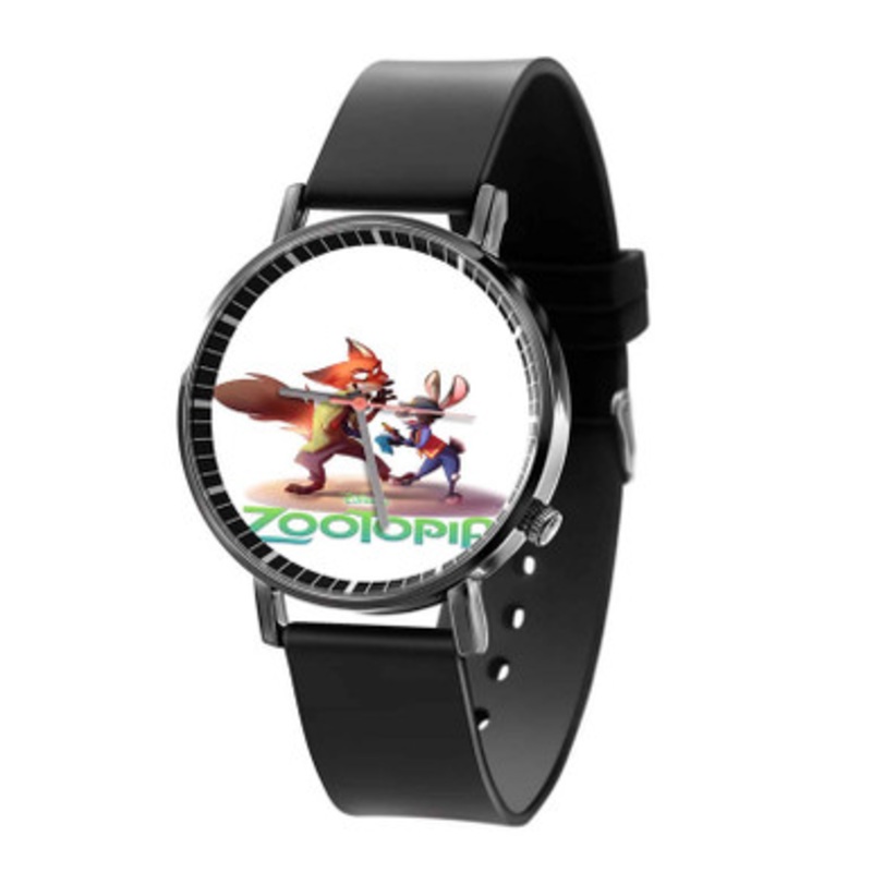 Zootopia Disney Unisex Black Quartz Watch With Premium Gift Box