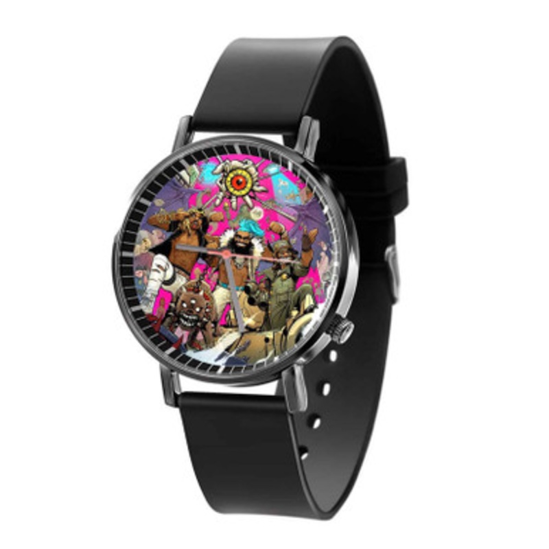 3001 A Laced Odysse Black Quartz Watch Unisex With Premium Gift Box