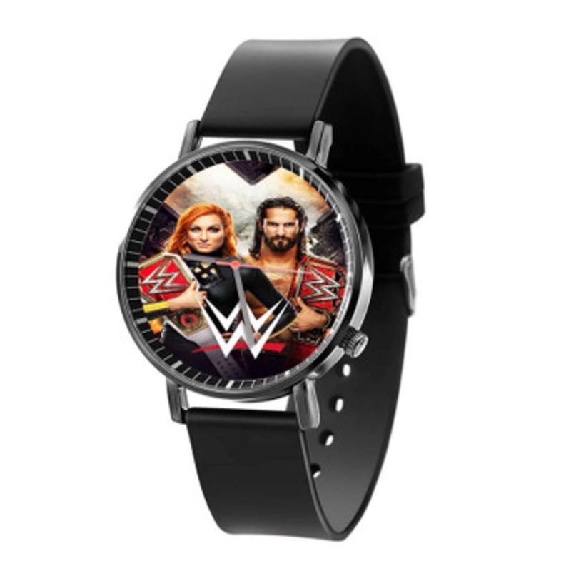 Becky Lynch Seth Rollins WWE Art Unisex Quartz Watch With Premium Gift Box