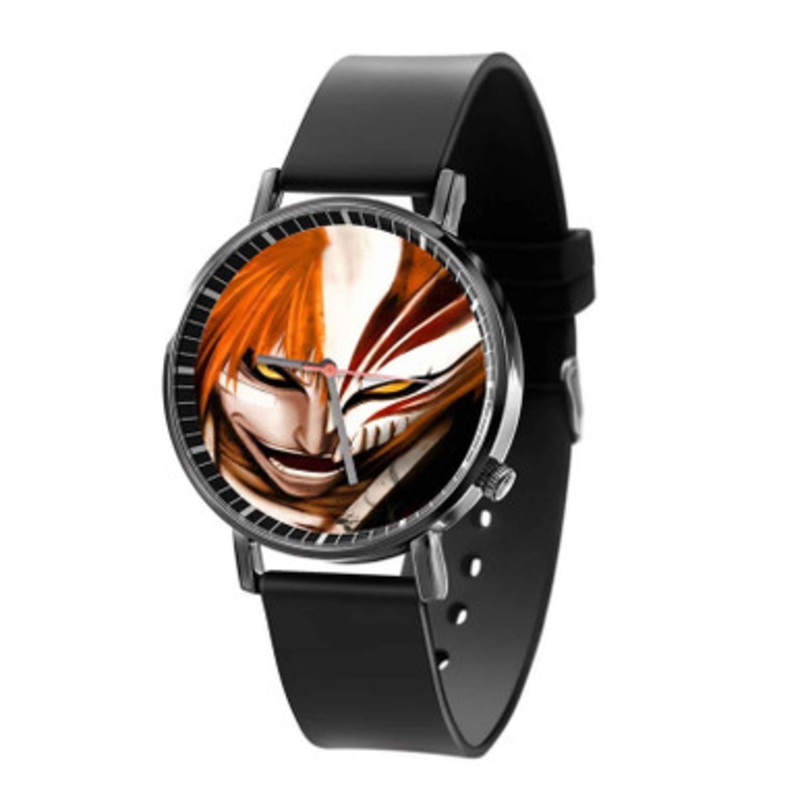 Bleach Face Black Quartz Watch Unisex With Premium Gift Box