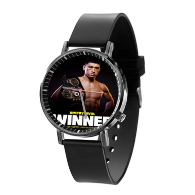 Dmitry Bivol Black Quartz Watch With Premium Gift Box for Unisex