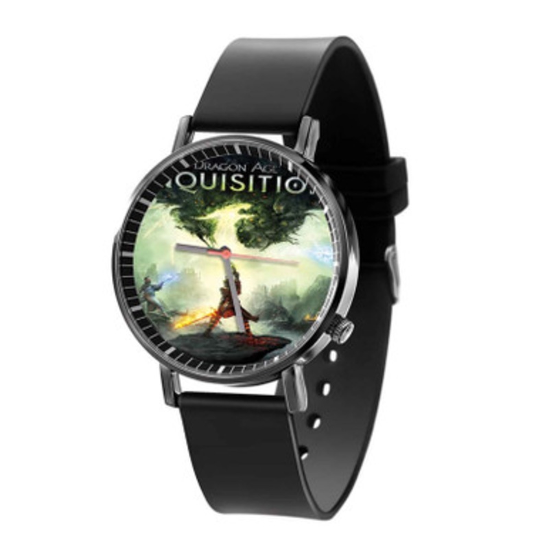 Dragon Age Inquisition Fire Sword Black Quartz Watch Unisex With Premium Gift Box