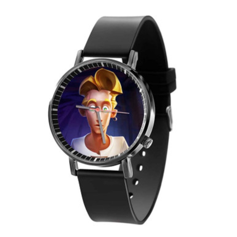Guybrush Threepwood Black Quartz Watch With Premium Gift Box for Unisex
