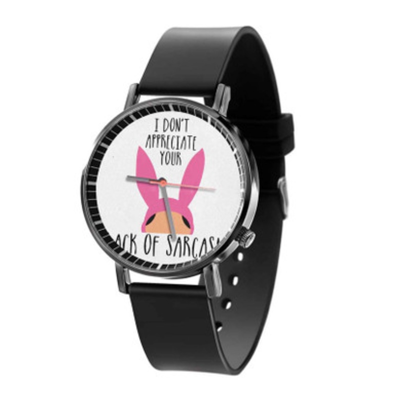 I Don t Appreciate Your Lack of Sarcasm Black Quartz Watch Unisex With Premium Gift Box