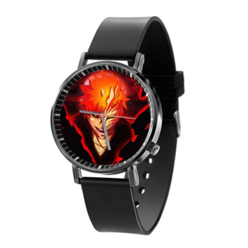 Ichigo Kurosaki Bleach Black Quartz Watch Unisex With Premium Gift Box