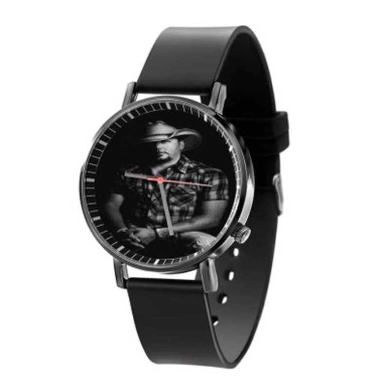 Jason Aldean Black Quartz Watch Unisex With Premium Gift Box