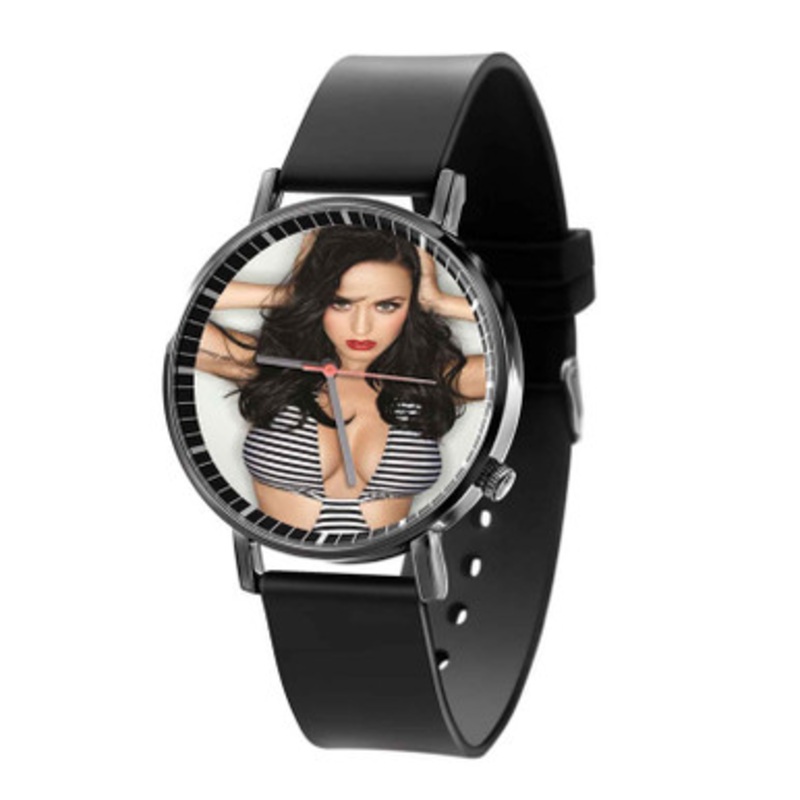Katy Perry Art Black Quartz Watch Unisex With Premium Gift Box