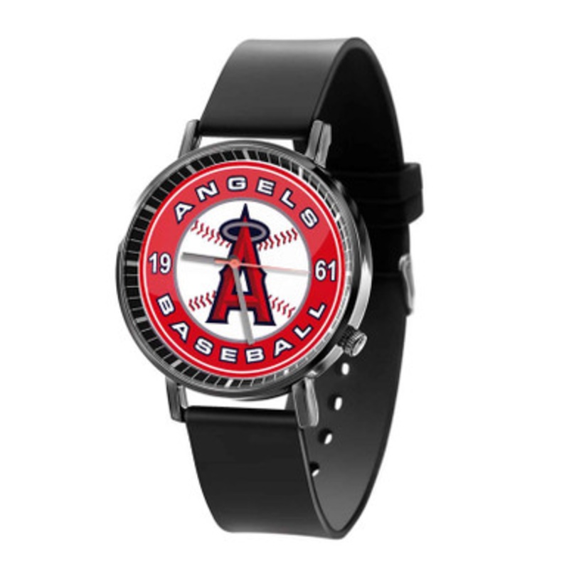 Los Angeles Angels MLB Black Quartz Watch Unisex With Premium Gift Box