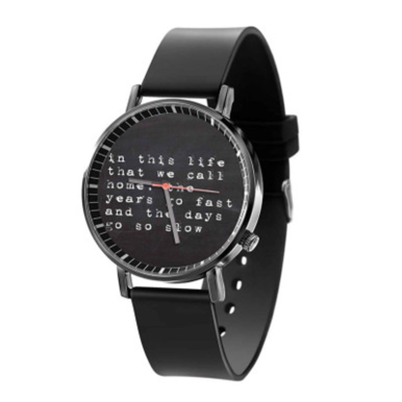 Lyric Modest Mouse Black Quartz Watch Unisex With Premium Gift Box