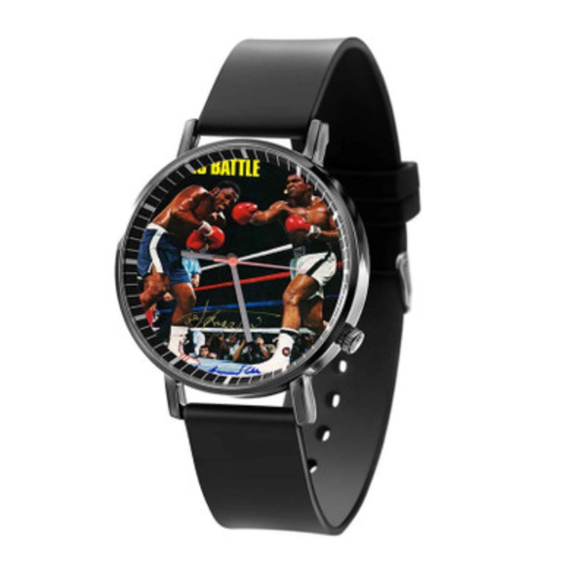 Muhammad Ali vs Joe Frazier Arts Unisex Black Quartz Watch With Premium Gift Box