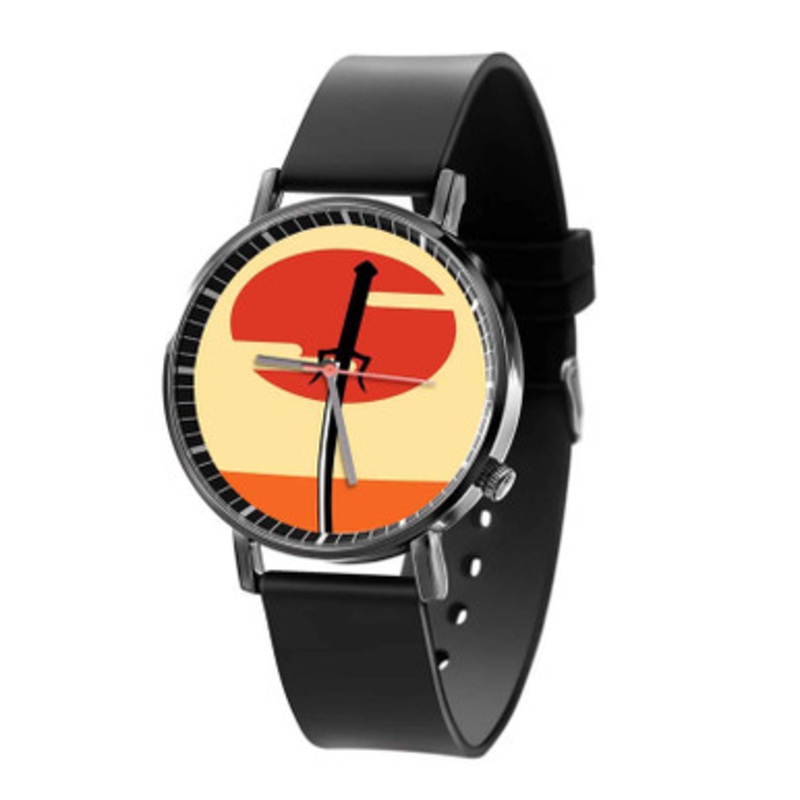 Samurai Champloo Sword Sun Black Quartz Watch Unisex With Premium Gift Box