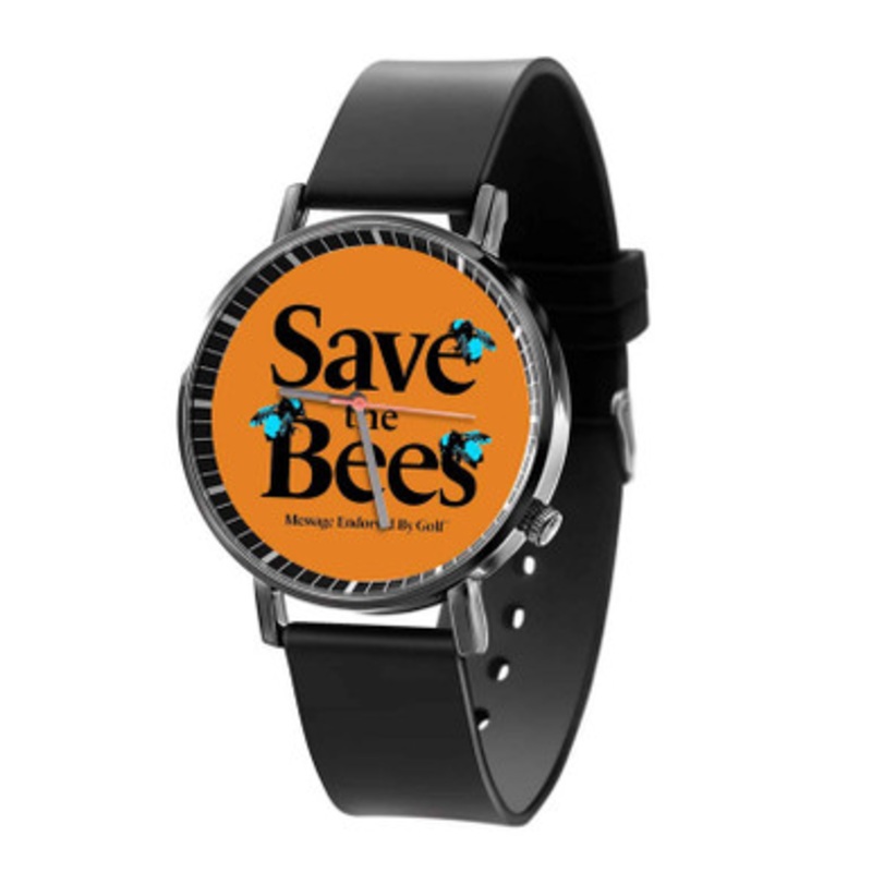 Save The Bees Black Quartz Watch Unisex With Premium Gift Box