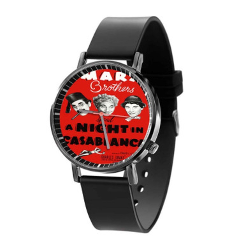 The Marx Brother A Night In Casablanca Black Quartz Watch Unisex With Premium Gift Box