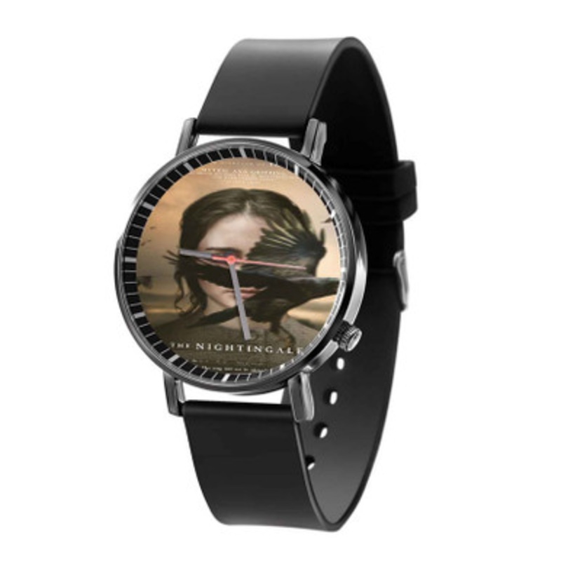 The Nightingale Black Quartz Watch Unisex With Premium Gift Box